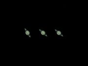 O nosso negócio é a LUA. Mas, de vez em quando, atiramos em outros alvos: SATURNO, fotografado com apenas 1 "frame", em 15/02/2011.