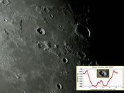 Lacus MORTIS e Cratera BÜRG em 13/09/2014.