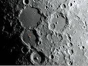 Local de impacto programado da sonda lunar RANGER 9.