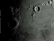 O amanhecer na cratera COPERNICUS.