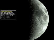 Lua na fase crescente em 18 de maio de 2021.