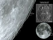 A grande cratera HECATAEUS no limbo sudeste lunar.